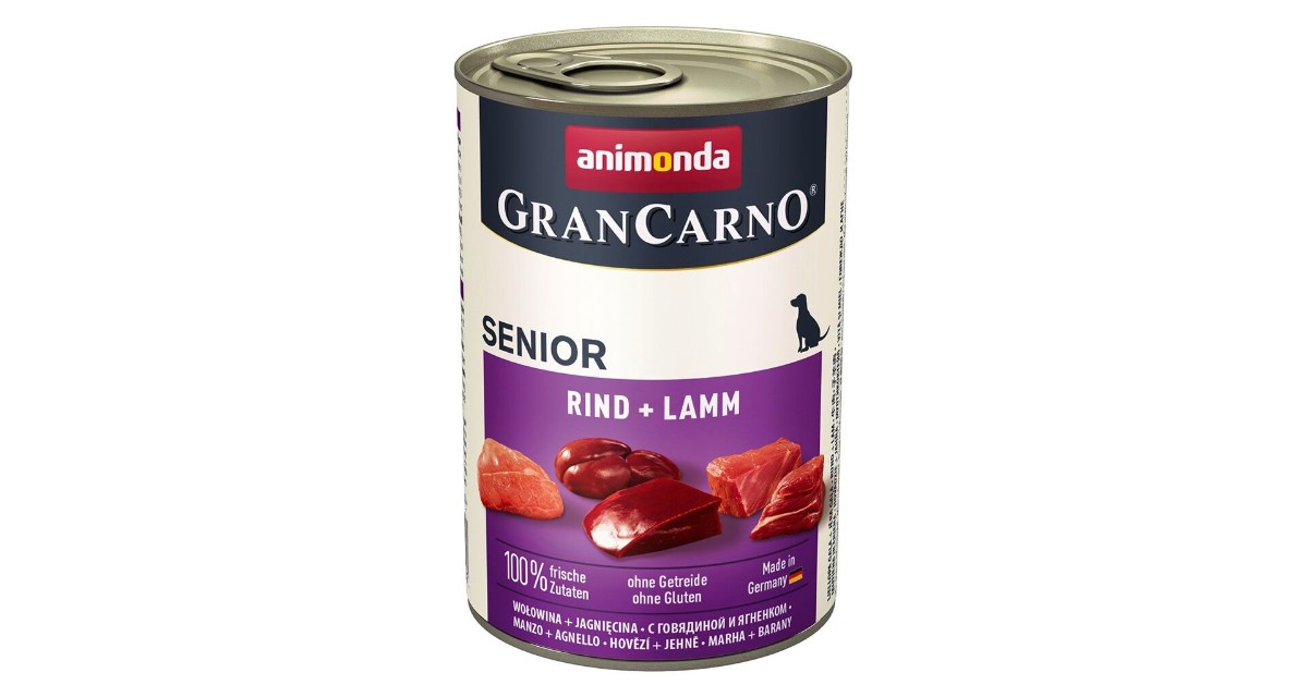 Animonda Grancarno Dog 400g - Senior Hovězí/Jehně