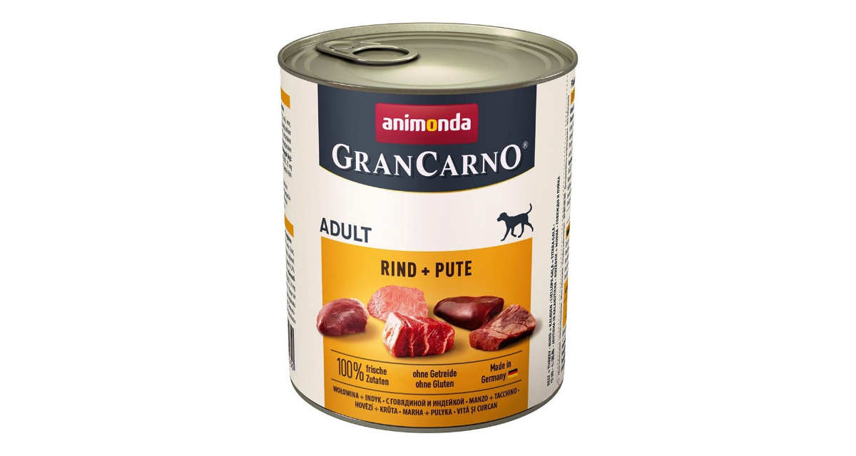 Animonda Grancarno Dog 800g - Hovězí/Krůta