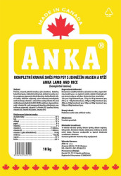 Anka Dog Lamb & Rice - 18kg