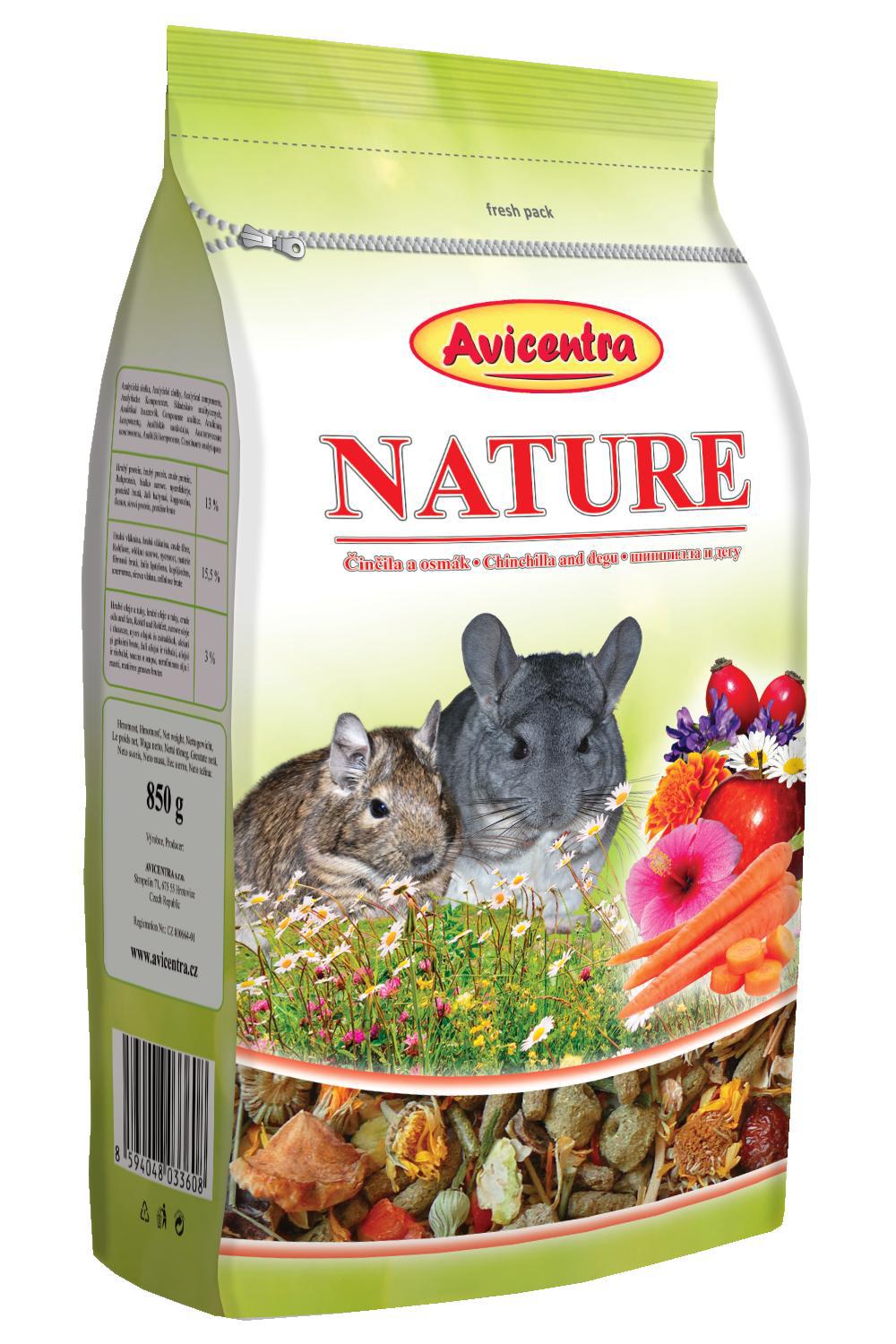 Avicentra Nature Činčila & Osmák - 850g