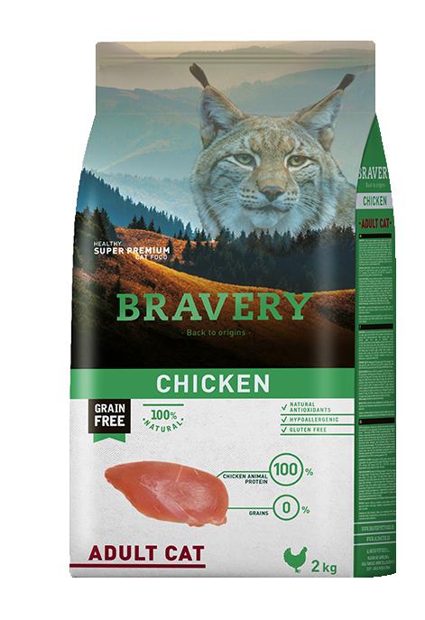 Bravery Cat Adult Chicken - 7kg