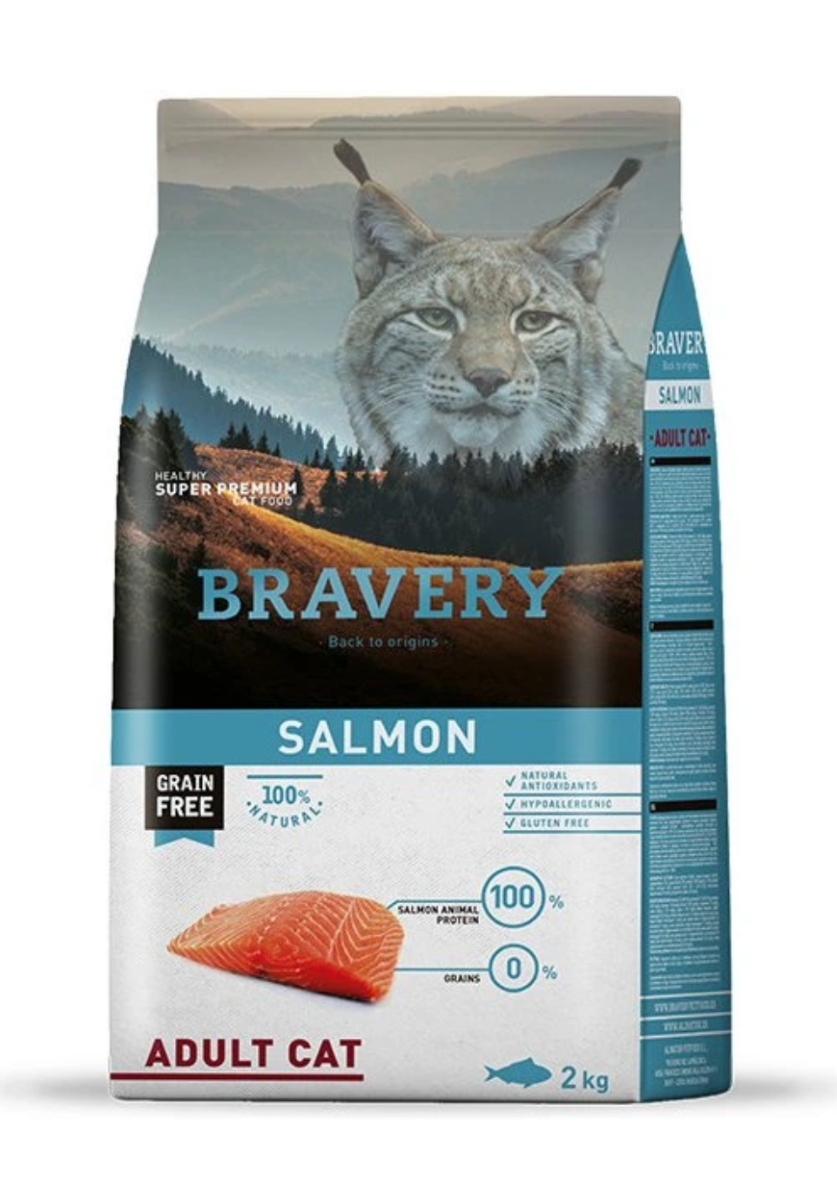 Bravery Cat Adult Salmon - 2kg