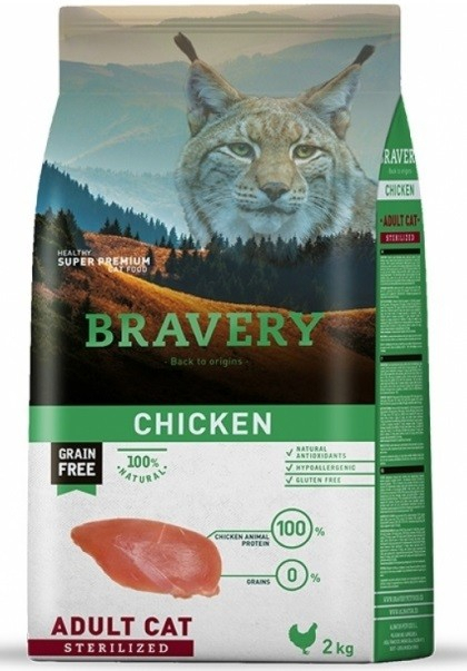 Bravery Cat Sterilized Chicken - 600g