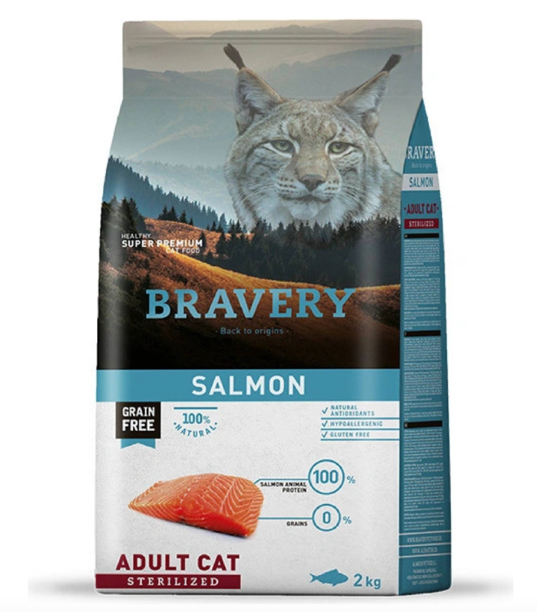 Bravery Cat Sterilized Salmon - 7kg