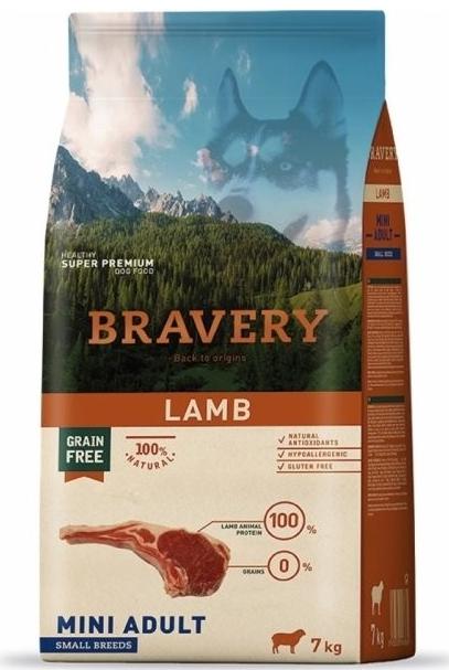 Bravery Dog Mini Adult Lamb - 2 x 7kg