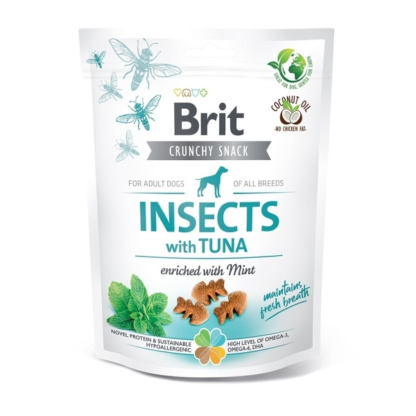 Brit Care Dog Crunchy Cracker Insects with Tuna enriched with Mint 200g