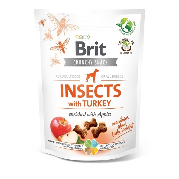 Brit Care Dog Crunchy Cracker Insects with Turkey and Apples 200g