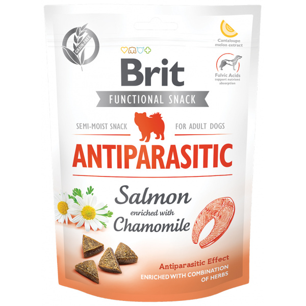 Brit Care Dog Functional Snack Antiparasitic Salmon 150g