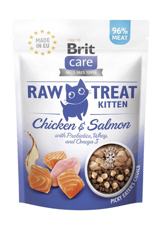 Brit Care Raw Treat Kitten 40g - Chicken/Salmon