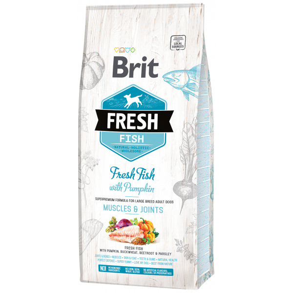 Brit Fresh Fish with Pumpkin Adult Large 12kg