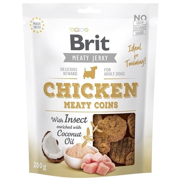 Brit Meaty Jerky Chicken Meaty Coins - 200g