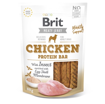 Brit Meaty Jerky Chicken Protein Bar - 80g