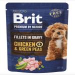 Brit Premium by Nature Adult Gravy Chicken/Green Peas - 24x85g