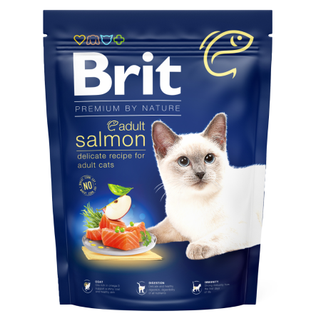 Brit Premium by Nature Cat Adult Salmon - 800g