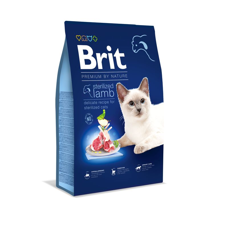 Brit Premium by Nature Cat Sterilized Lamb - 8kg