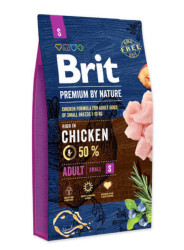 Brit Premium By Nature Dog Adult S Chicken - 1kg