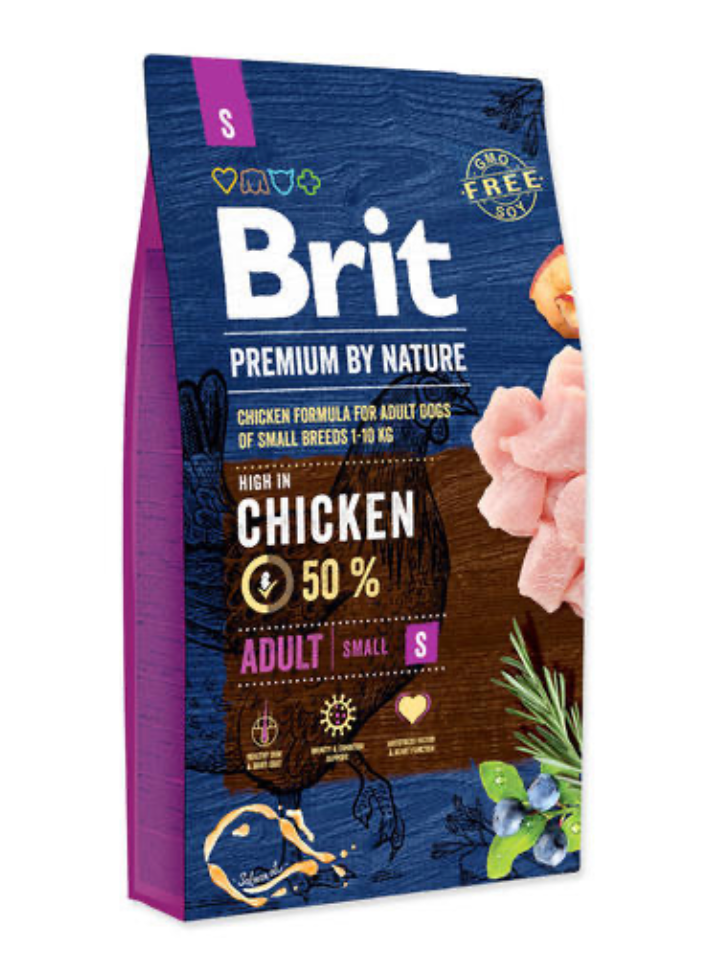 Brit Premium By Nature Dog Adult S Chicken - 8kg