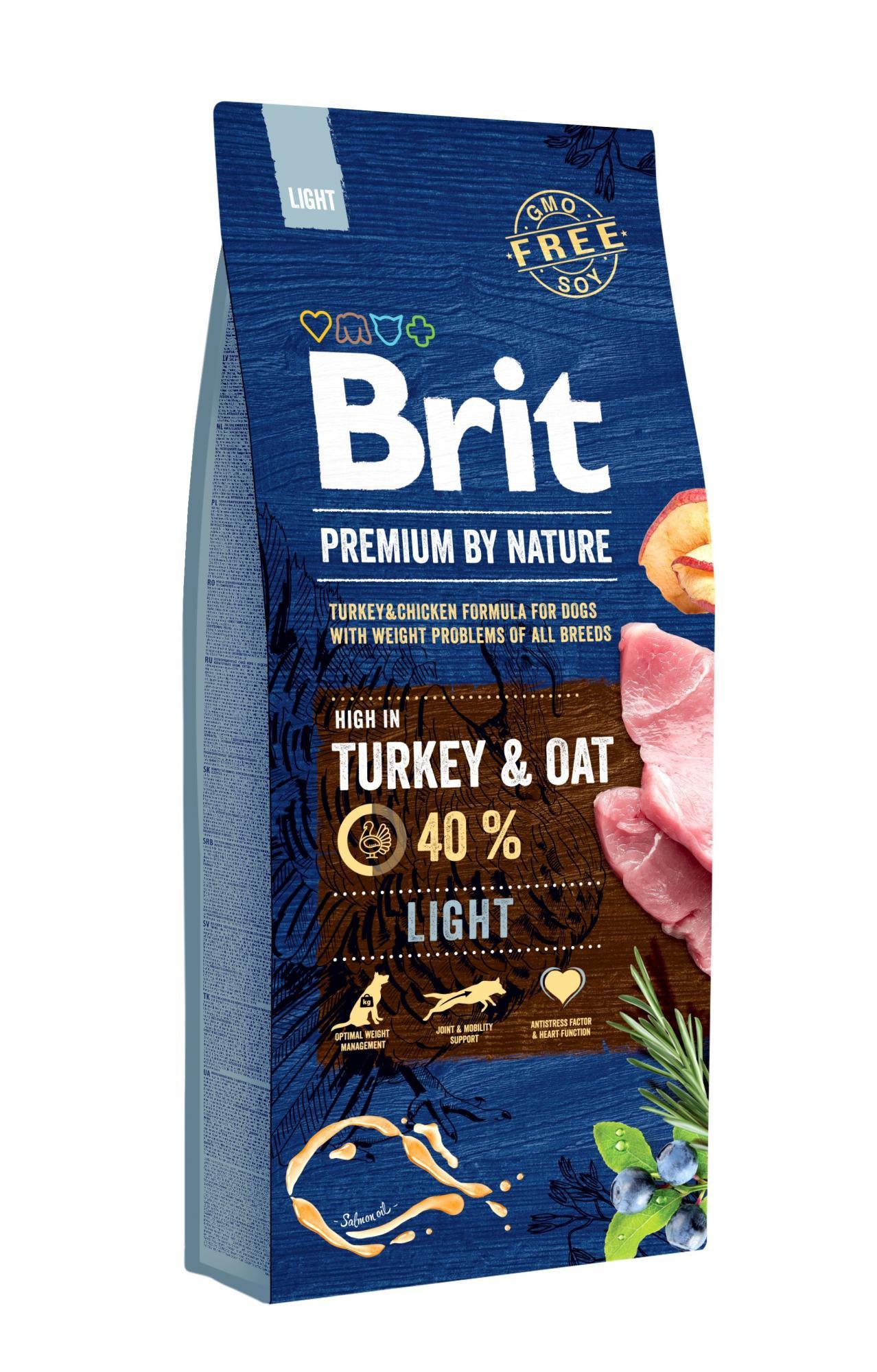 Brit Premium by Nature Dog Light Turkey/Oat - 15kg