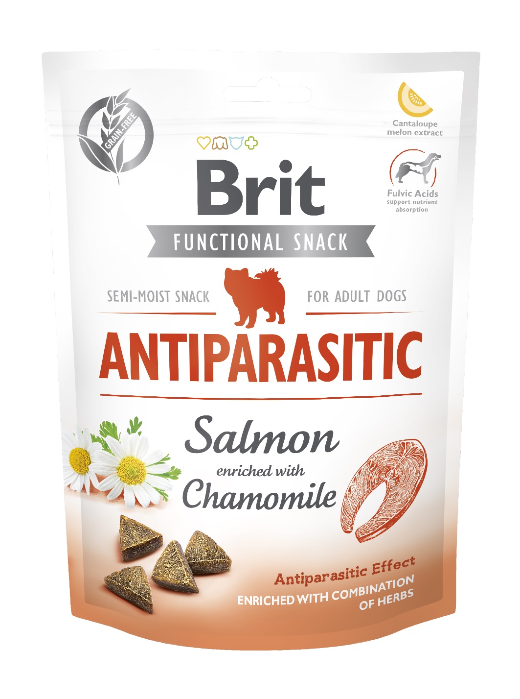 Brit Snack Antiparasitic Salmon/Chamonile - 150g