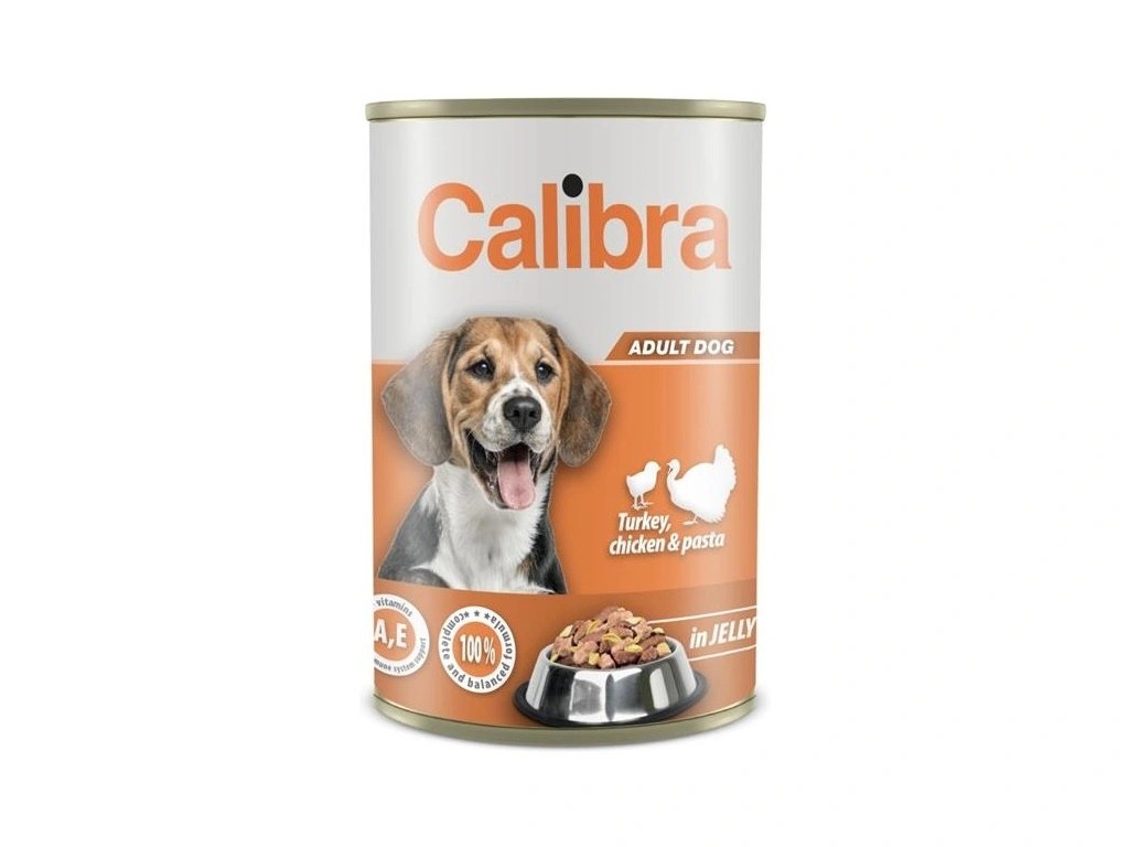 Calibra Dog 1240g - Kuřecí/Krůtí/Těstoviny