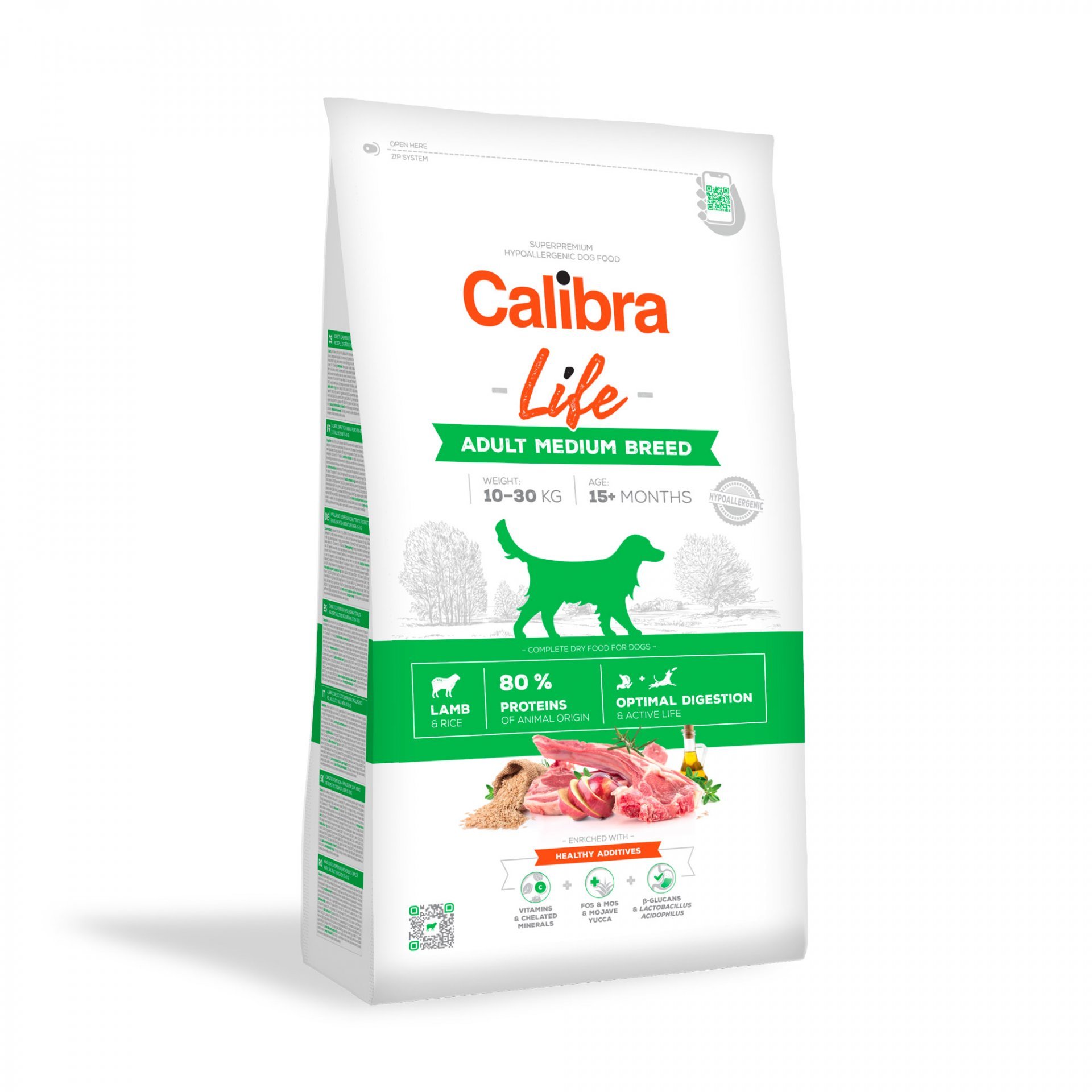 Calibra Life Dog Adult Medium Lamb - 12kg