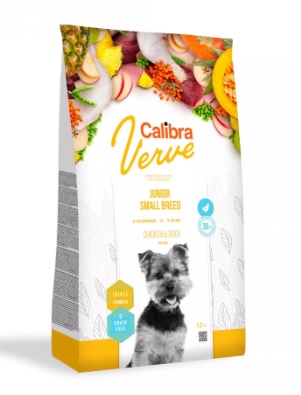 Calibra Verve Dog Junior Small Chicken/Duck Grain-free - 1,2kg