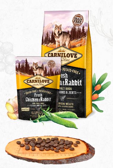 Carnilove Dog Adult Fresh Chicken/Rabbit - 1,5kg