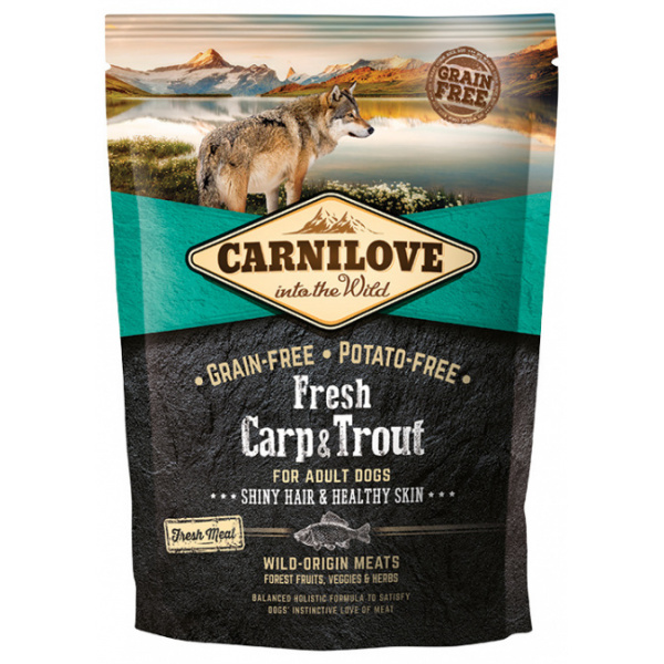 Carnilove Fresh Carp & Trout Shiny Hair & Healthy Skin for Adult dogs 1,5kg