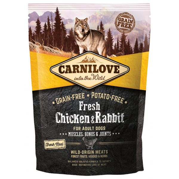 Carnilove Fresh Chicken & Rabbit Muscles, Bones & Joints for Adult dogs 1,5kg