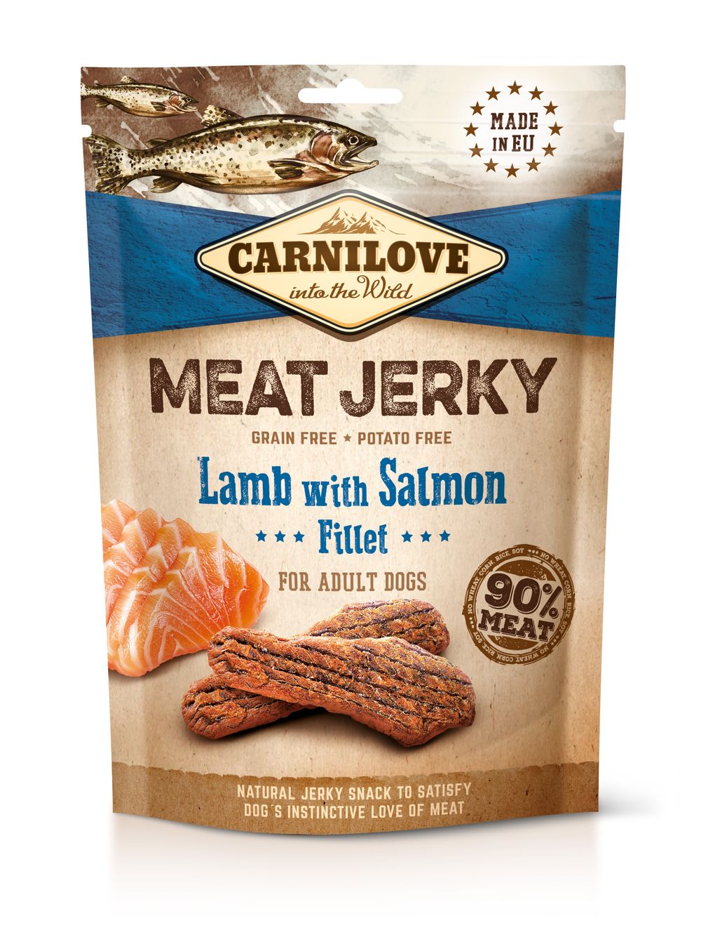 Carnilove Meat Jerky 100g - Lamb/Salmon