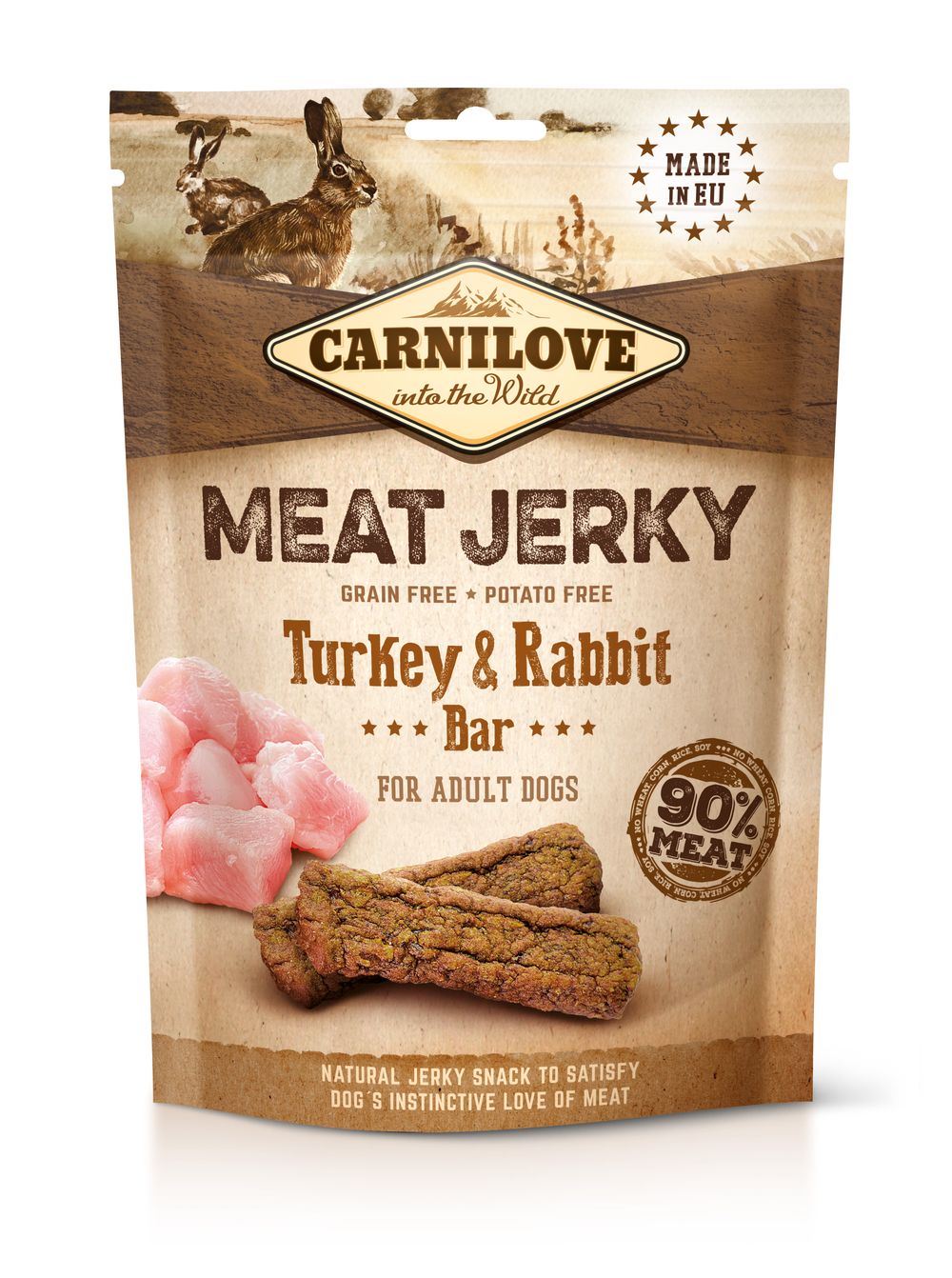 Carnilove Meat Jerky 100g - Turkey/Rabbit