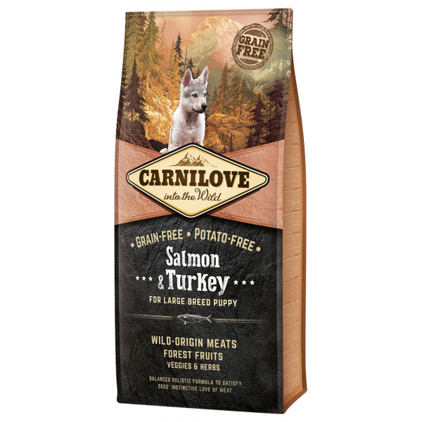 Carnilove Salmon & Turkey for Large Breed Puppy 12kg