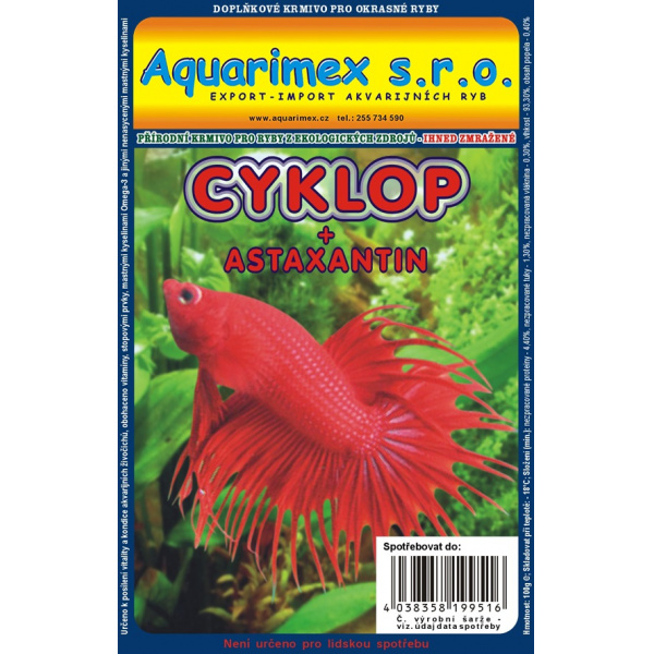 Cyklop + astaxantin 100g