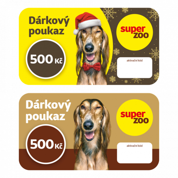 Dárkový poukaz Super zoo 500 Kč