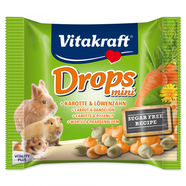 Drops Vitakraft Happy Karotte Rabbit 40g