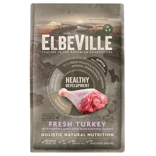 ELBEVILLE Puppy and Junior Mini Fresh Turkey Healthy Development 4kg