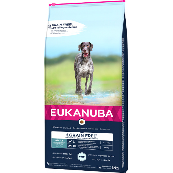 Eukanuba Adult Large & Giant Grain Free Ocean Fish 12kg