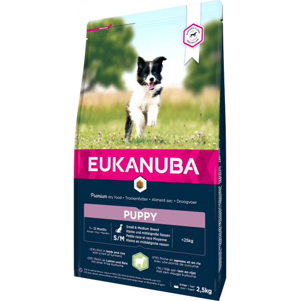 Eukanuba Puppy Small & Medium Lamb 2,5kg