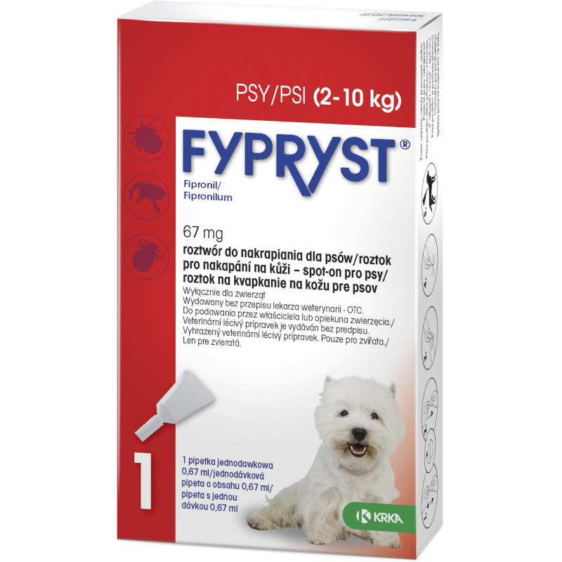 Fypryst Spot-On Pro Psy - S (2 až 10kg)