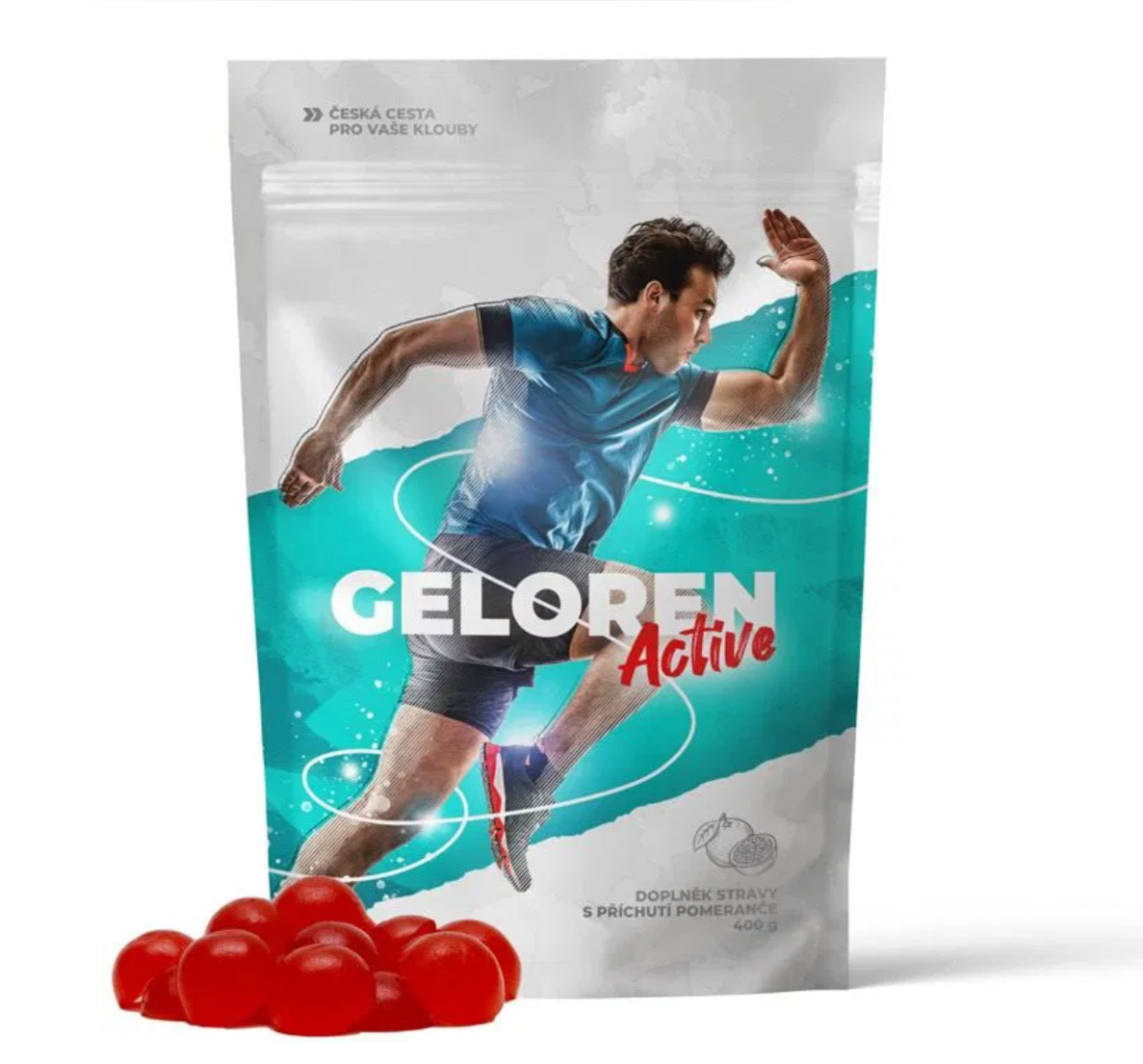 Geloren Active 400g/90tbl - Pomeranč