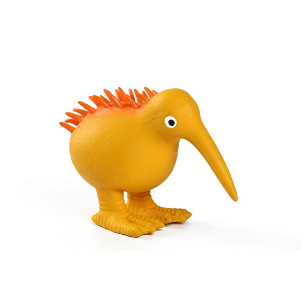 Hračka Kiwi Walker latex kiwi pískací oranžová 8,5cm