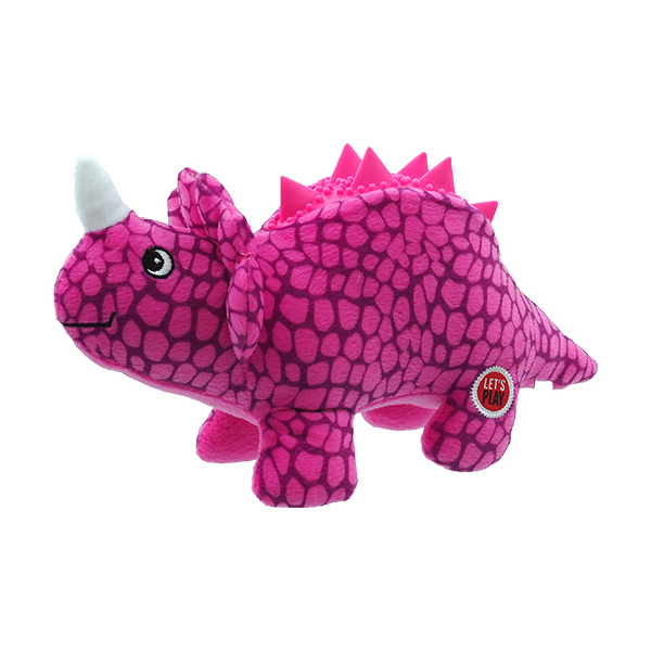 Hračka Let´s Play dinosaurus fialová 25cm