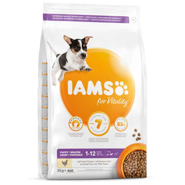 IAMS Dog Puppy Small & Medium Chicken 3kg