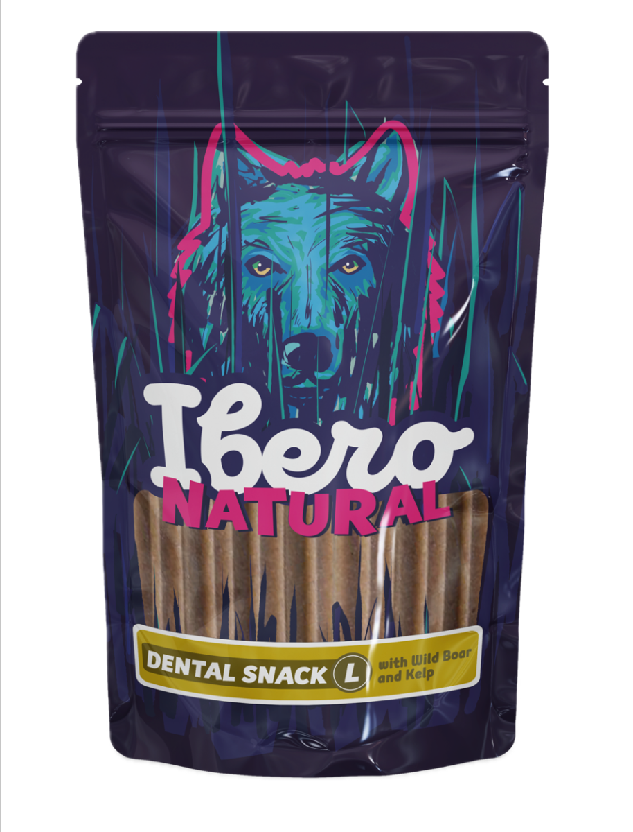 Ibero Natural Dental Snack Divočák/Mořská řasa S/M - 1 balení (20ks)