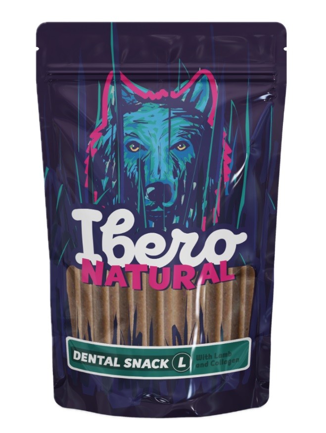 Ibero Natural Dental Snack Jehněčí/Kolagen L - 2 balení (10ks)