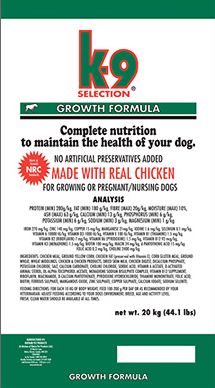 K-9 Dog Growth Formula - 12kg