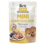 Kapsička Brit Care Mini Rabbit & Salmon fillets in gravy 85g