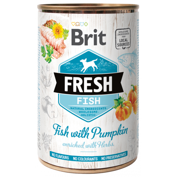 Konzerva Brit Fresh Fish with Pumpkin 400g