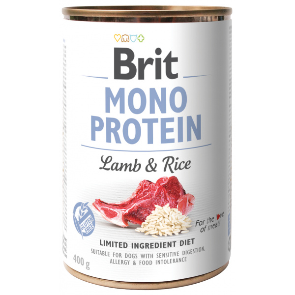 Konzerva Brit Monoprotein Lamb & Brown Rice 400g