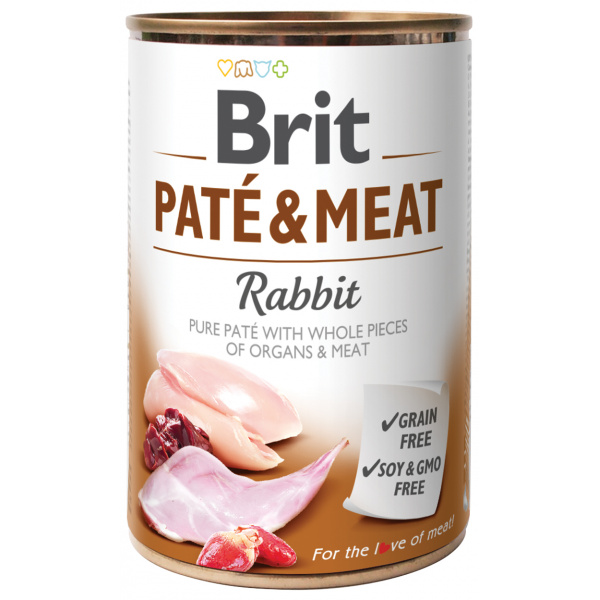 Konzerva Brit Paté & Meat Rabbit 400g